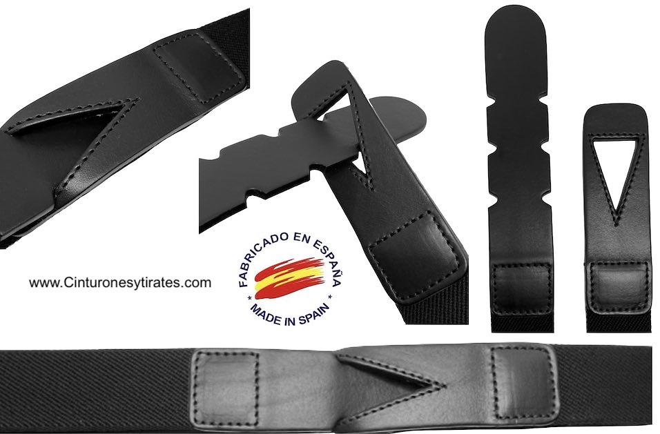 Cinturón Elástico Negro en Brunos Moda
