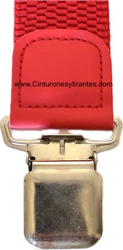 WIDE AND STURDY RED THOR STRAPS WITH STRONG METAL CLAMPS WITH ADJUSTER 