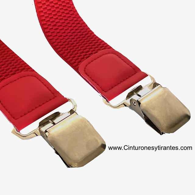 WIDE AND STURDY RED THOR STRAPS WITH STRONG METAL CLAMPS WITH ADJUSTER 